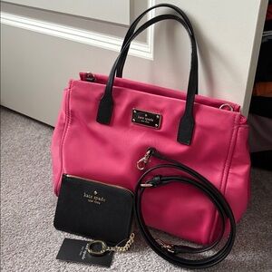 Kate Spade Nylon Loden Blake Avenue Tote & Card Holder